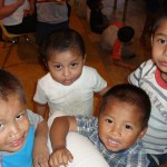 Some smiley kids from the Hogar