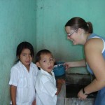 Carol (the other one) washing hands