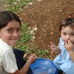 Girls eating their meal