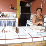 Telma baking cakes for the group