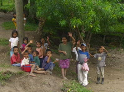 Children from El Chilar school