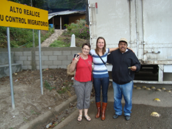 Maria and me at the Guatemala border